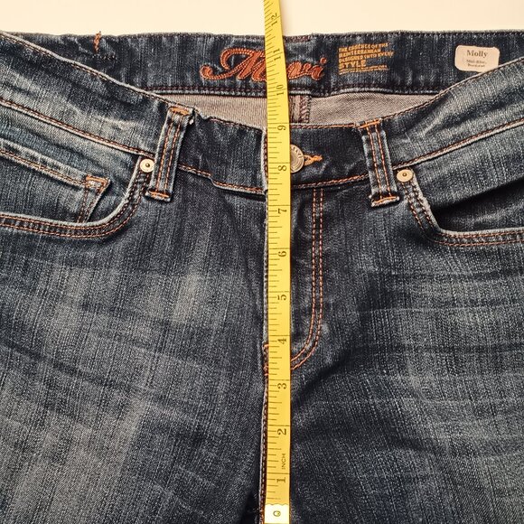 Mavi Women's Molly Mid Rise Bootcut Size 30/10 Medium Dark Wash - Picture 9 of 11